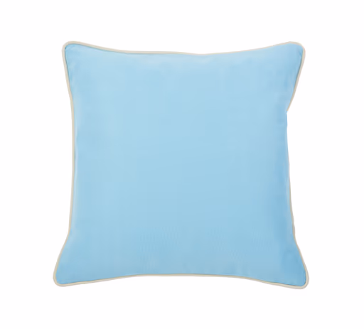 Kissenhülle mit Keder - BL ca. 45x45, Eisblau