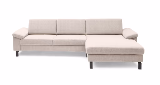 Ecksofa CALM Move - 2,5-Sitzer, Ecke rechts, Microfaser, Natur