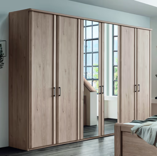Drehtürenschrank EM 1080 - B. ca. 300 cm, Steineiche Nachbildung