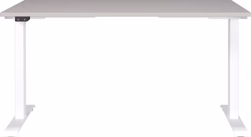 Schreibtisch GELI - höhenverstellbar, LB ca. 140x80 cm, Kaschmir, Weiß