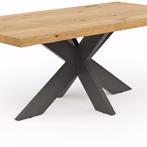 Esstisch Clifton - LB ca. 200x100 cm, Wildeiche massiv