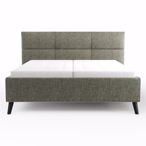 Bettgestell Carmen - Liegefläche ca. 180x200cm, Stoff, Moos