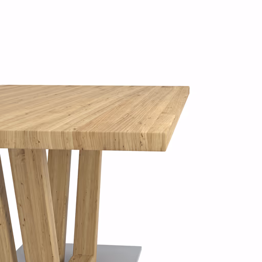 Couchtisch Faro Plus - LBH ca. 65x115x50 cm, Wildeiche massiv, Holzfarben Bianco