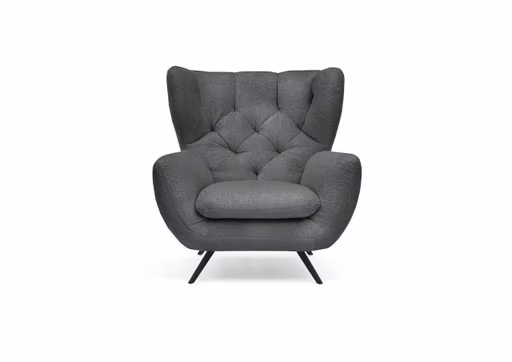 Sessel CHIRA - Stoff, Grau