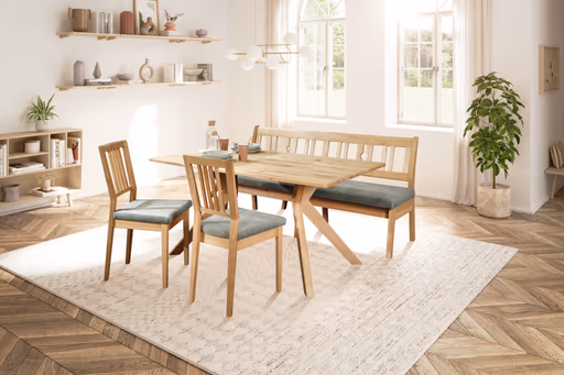 Polsterbank - mit Truhe, Breite ca. 180 cm, Polyester, Grün