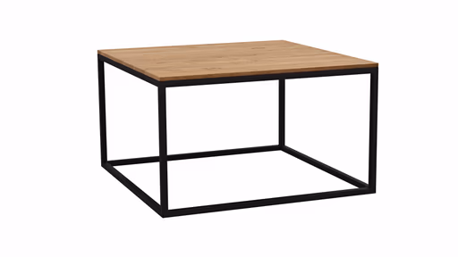 Couchtisch Kai - LBH ca. 65x65x37 cm, Asteiche massiv