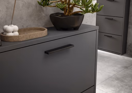 Schuhkipper - B ca. 59 cm, Anthrazit