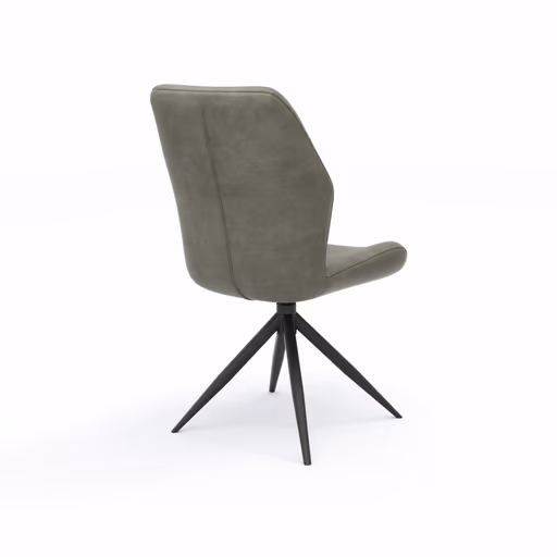 Stuhl Dalyan - drehbar, Stoff, Grau