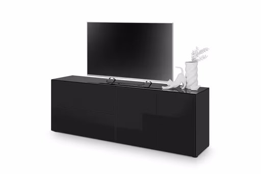 Lowboard - B ca. 181 cm, Schwarz