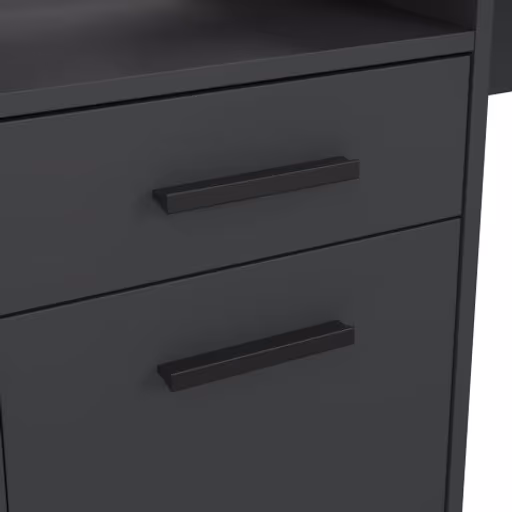 Schreibtisch - LB ca. 171x62 cm, Grau