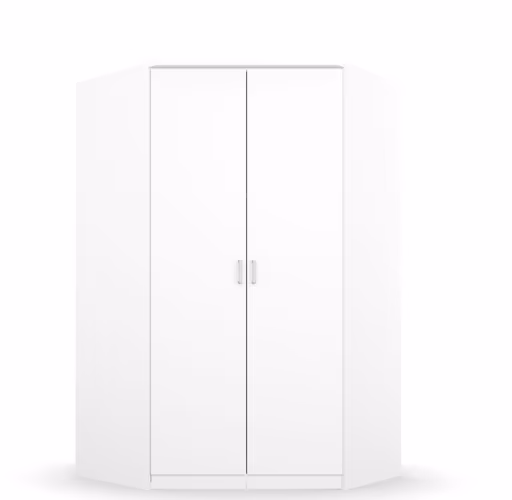 Eckschrank ROYAN- B ca. 117 cm, Weiß