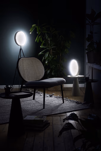 Loungechair Svala - Polster, Rattan, Buchenholz