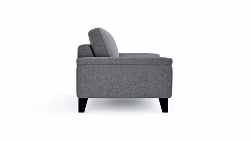 Sofa Oviedo - 3-Sitzer, Stoff, Grau