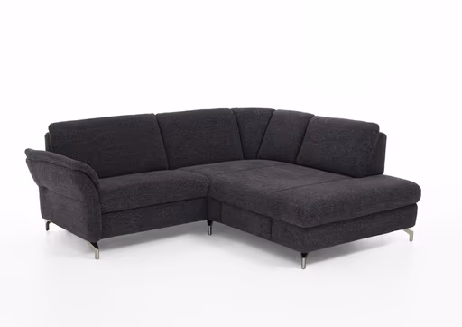 Sofa - 1-Sitzer mit XL Ecke, inkl. Sitztiefenverstellung, Stoff, Graphit