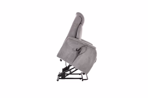 TV-Sessel MARIN - Aufstehhilfe, Relaxfunktion, Kopfteilverstellung, Stoff, Grau