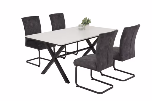 Freischwinger - Stoff, Anthrazit