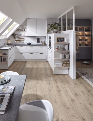 U-Küche 50.100 GL 5 521, Kristallweiß