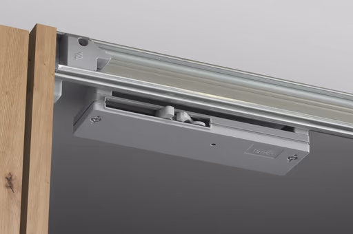 Schwebe-/Drehtürenschrank FAHDA - B. ca. 270 cm, mit Passepartout, Eiche Artisan Dekor, Betonoptik