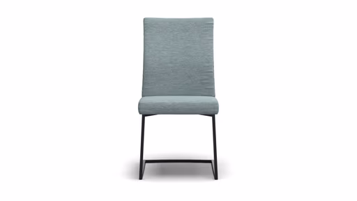 Freischwinger Carmelo - Velour, Hellblau