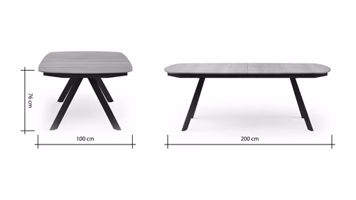 Esstisch Dinner - ausziehbar, LB ca. 200x100 cm, Eiche massiv