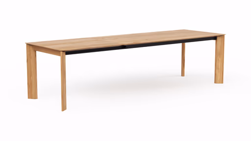 Esstisch Saratoga - ausziehbar, LB ca. 200x95 cm, Wildeiche massiv, natur geölt