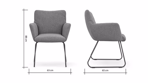 Armlehnstuhl Nashville - Stoff, Olivgrün