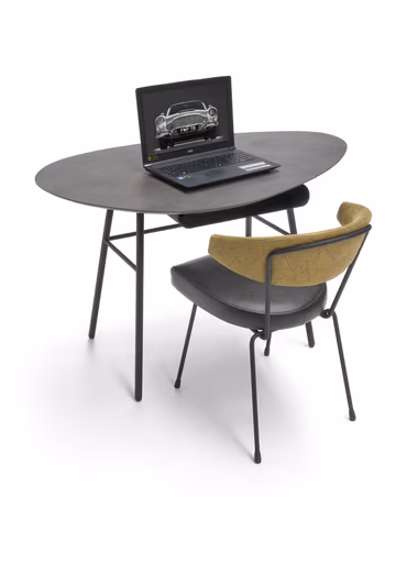 Schreibtisch Fano - LBH 121x75x74,5 cm, HPL, Graubraun