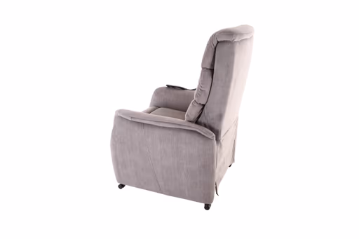 TV-Sessel - Aufstehhilfe, Relaxfunktion, Kopfteilverstellung, Stoff, Grau