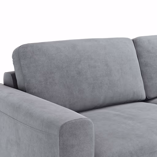 Sofa Oviedo - 3-Sitzer, Stoff, Grau