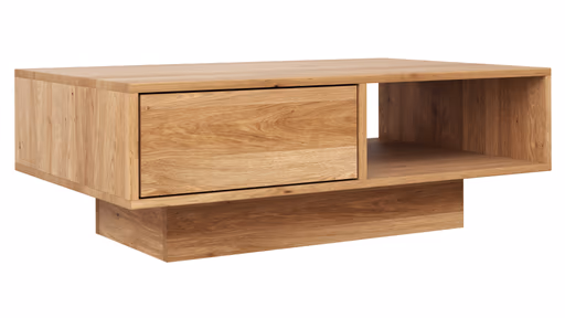 Couchtisch Saratoga - Wildeiche massiv, natur geölt