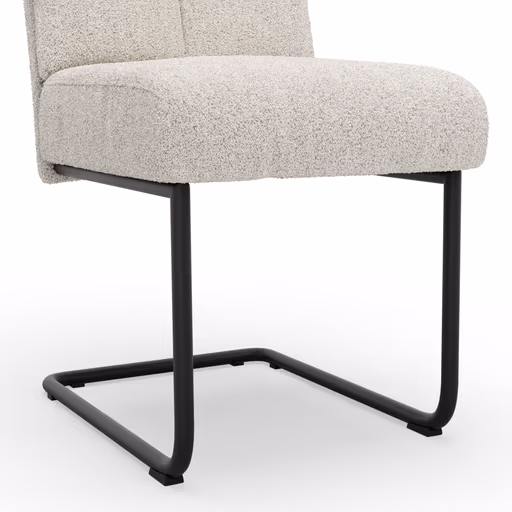 Freischwinger Ravina - Stoff, Creme