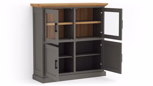 Highboard Litchfield Oak - Stone, Non-Antique / Nature Oil