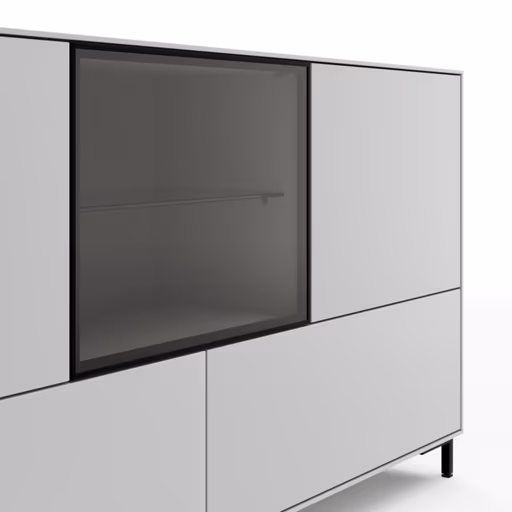 Sideboard Medio - Lack, Weiß