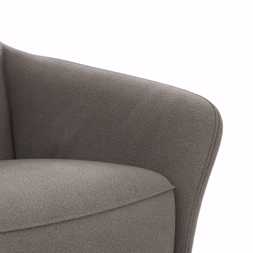 Drehsessel Houston Relax - Größe M, inkl. Relaxfunktion + Gasdruckfeder, Stoff, Taupe