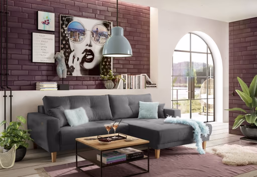 Couchtisch - LB ca. 70x70 cm, Wildeiche Massiv, Schwarz