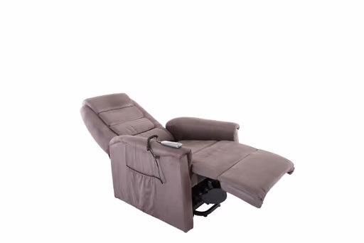 TV-Sessel MYRON - Aufstehhilfe, Relaxfunktion, Stoff, Braun