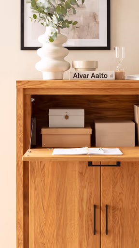 Sekretär Farmingdale light - Eiche massiv, natur geölt