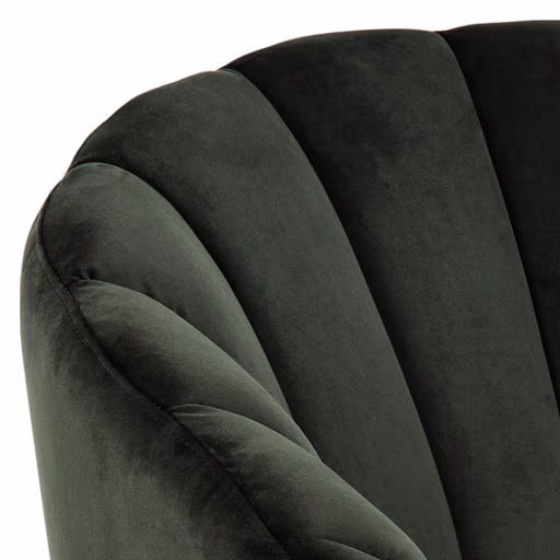 Loungestuhl - Samt, Dunkelgrün