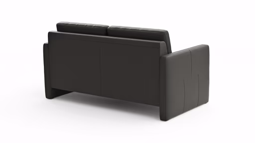 Sofa Arima - 2-Sitzer, Leder, Anthrazit