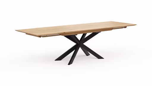 Esstisch Talara Lola - beidseitig ausziehbar, LB ca. 180x90cm, Wildeiche Bianco