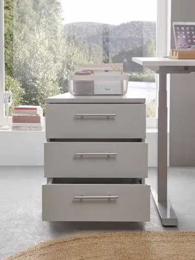 Rollcontainer - B ca. 40 cm, Lichtgrau