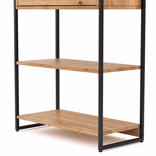 Regal Farmingdale - mit Klappe, Eiche massiv, natur geölt