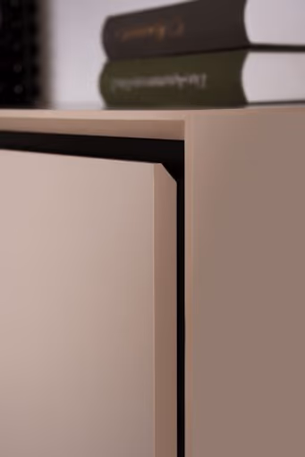 Couchtisch - LB ca. 94x55 cm, Sand, Schwarz