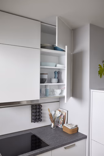 U-Küche 50.100 GL 5 521, Kristallweiß