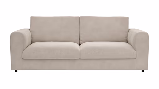 Sofa Stormy - 3-Sitzer, Stoff, Creme
