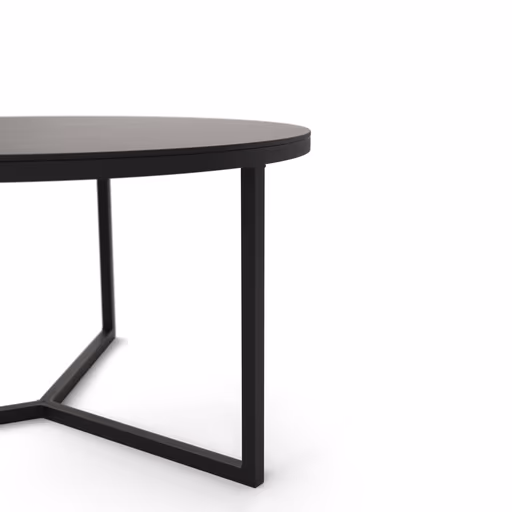 Couchtisch Joan 4 - LBH ca. 58x58x33 cm, Metall, Schwarz