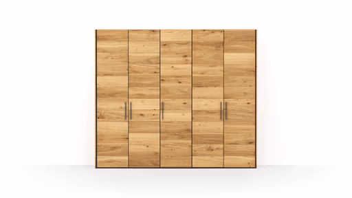 Drehtürenschrank Colorado - B ca. 256 cm, Wildeichefurnier natur