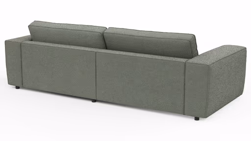 Sofa Lilaia - 1,5-Sitzer XL mit 1,5-Sitzer XL Tief, Stoff, Olivgrün