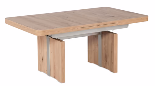 Couchtisch - ausziehbar/höhenverstellbar, LBH. ca. 110x68x53 cm, Wildeiche