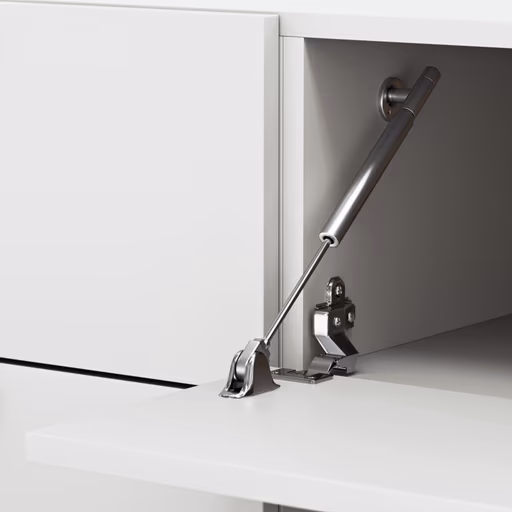 Wohnwand Palos - Lack, Silbergrau